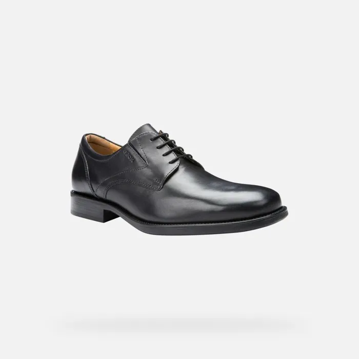 Geox Formal Shoes FEDERICO Men039s Black Leather Shoes SS23 Black 8211 Man
