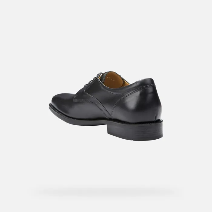 Geox Formal Shoes FEDERICO Men039s Black Leather Shoes SS23 Black 8211 Man