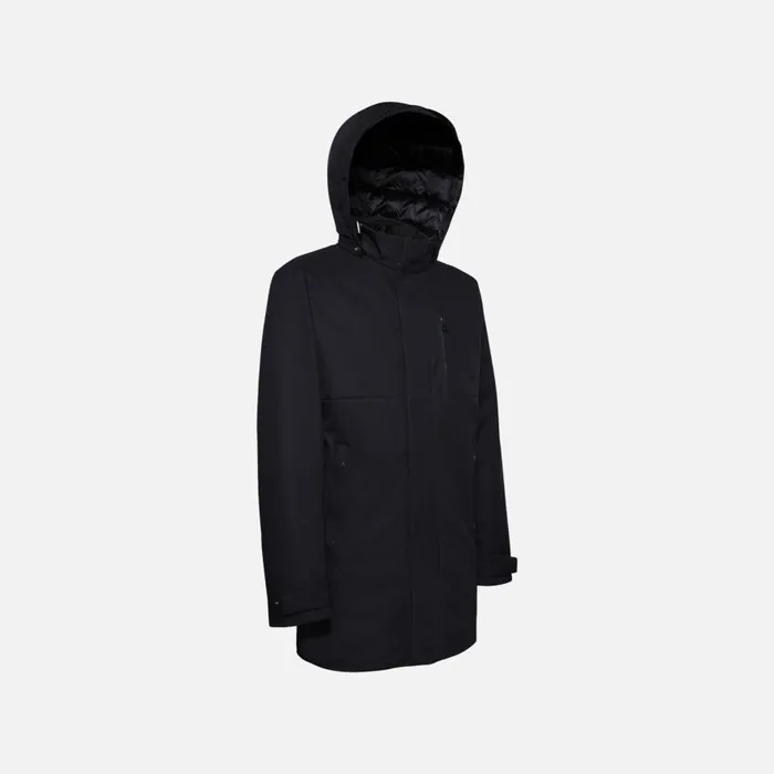Geox Jackets AERANTIS MAN Mood Navy Long Parka Mood Navy 8211 Man