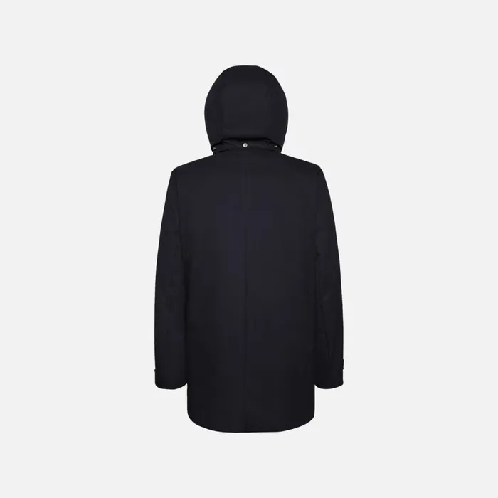 Geox Jackets AERANTIS MAN Mood Navy Long Parka Mood Navy 8211 Man