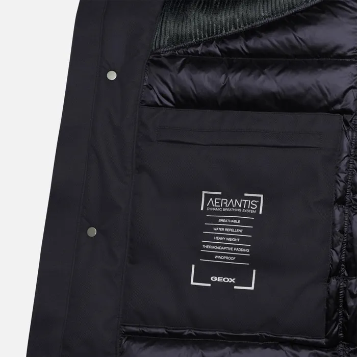 Geox Jackets AERANTIS MAN Mood Navy Long Parka Mood Navy 8211 Man