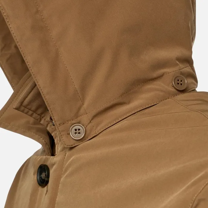 Geox Jackets ANYWECO MAN Hazelnut Brown Trench Coat Hazelnut Brown 8211 Man
