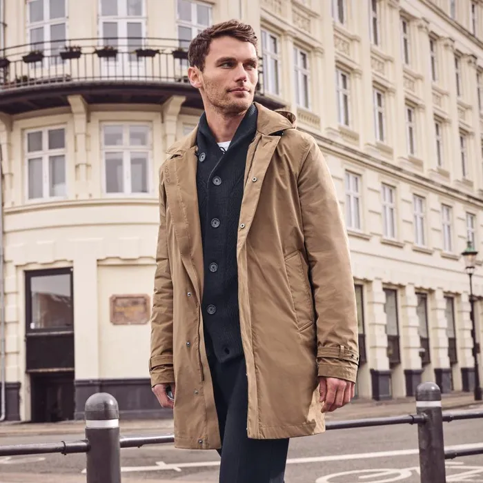 Geox Jackets ANYWECO MAN Hazelnut Brown Trench Coat Hazelnut Brown 8211 Man