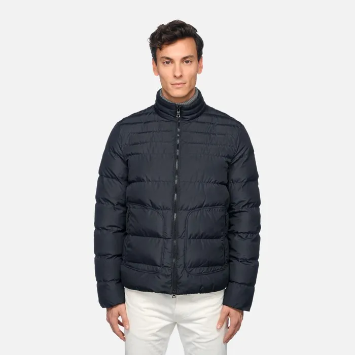 Geox Jackets MAGNETE MAN Sky Captain Quilted Jacket Sky Captain 8211 Man