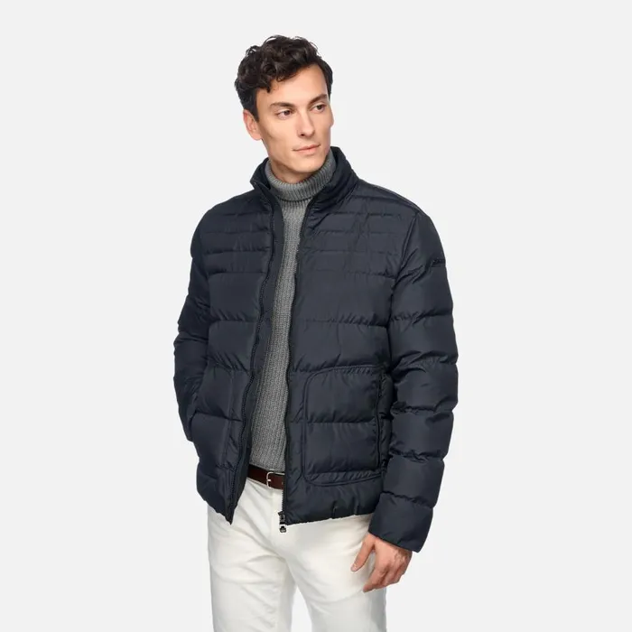 Geox Jackets MAGNETE MAN Sky Captain Quilted Jacket Sky Captain 8211 Man