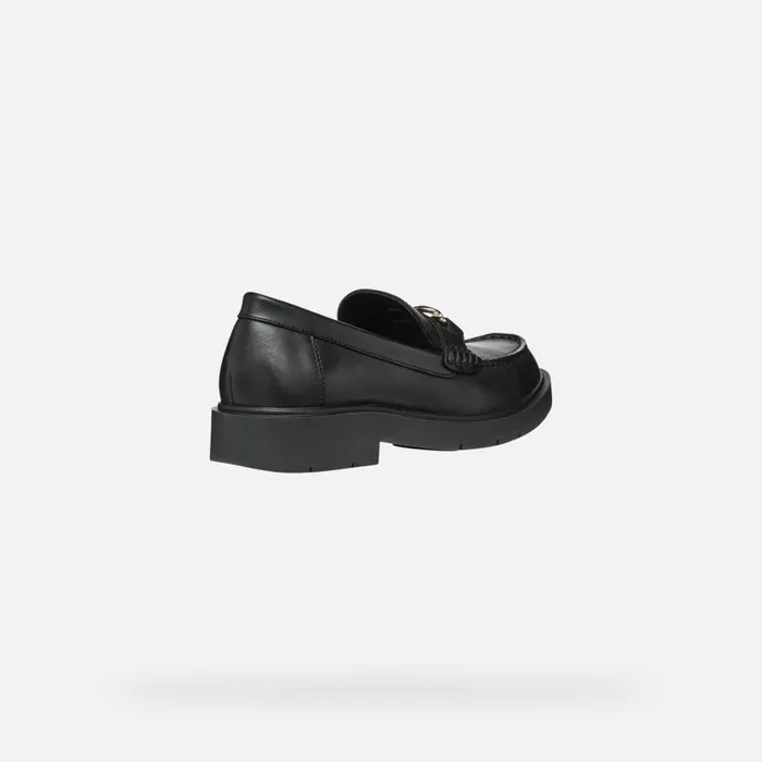 Geox Loafers SPHERICA EC1 C Leather Loafers Black Woman Geox Black 8211 Woman
