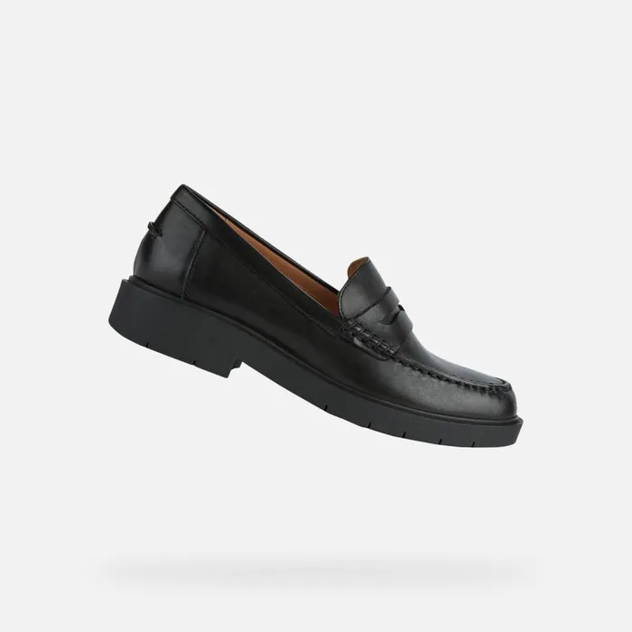 Geox Loafers SPHERICA EC1 Women039s Black Leather Loafers Geox Black 8211 Woman Geox Loafers SPHERICA EC1 Women039s Black Leather Loafers Geox Black 8211 Woman