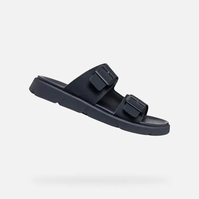Geox Mules And Slippers XAND 2S MAN Navy Slides Shoes Navy 8211 Man
