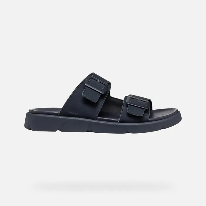 Geox Mules And Slippers XAND 2S MAN Navy Slides Shoes Navy 8211 Man