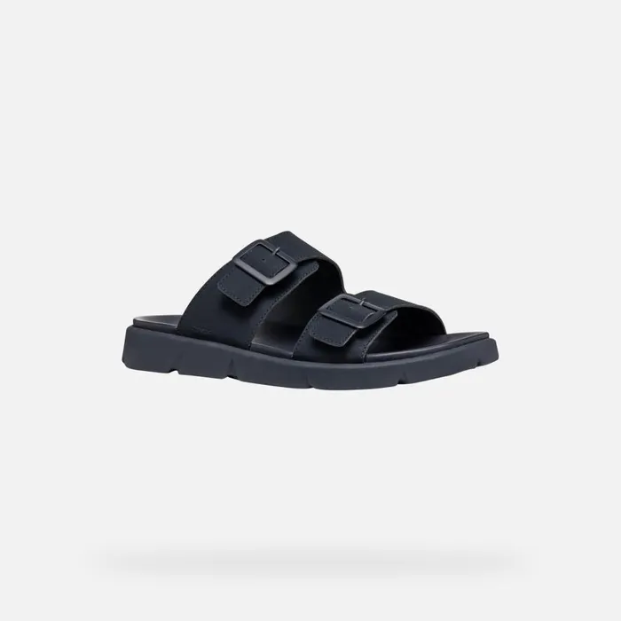 Geox Mules And Slippers XAND 2S MAN Navy Slides Shoes Navy 8211 Man