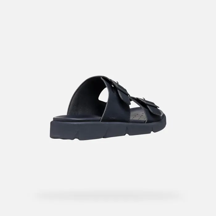 Geox Mules And Slippers XAND 2S MAN Navy Slides Shoes Navy 8211 Man