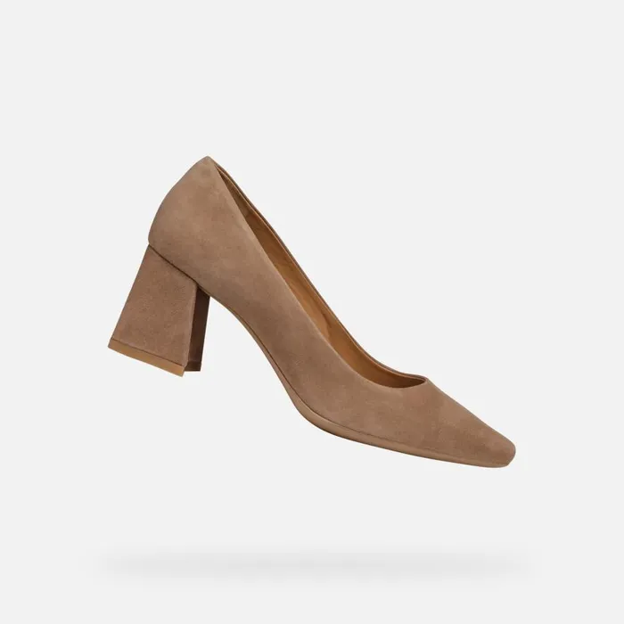 Geox Pumps GISELDA WOMAN Mud Medium Heel Pumps Mud 8211 Woman