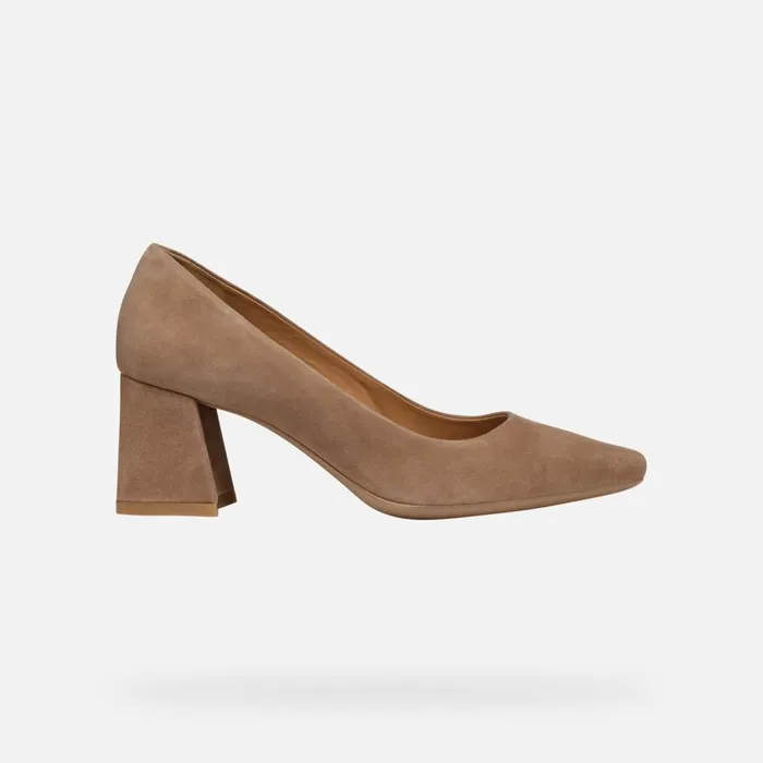 Geox Pumps GISELDA WOMAN Mud Medium Heel Pumps Mud 8211 Woman