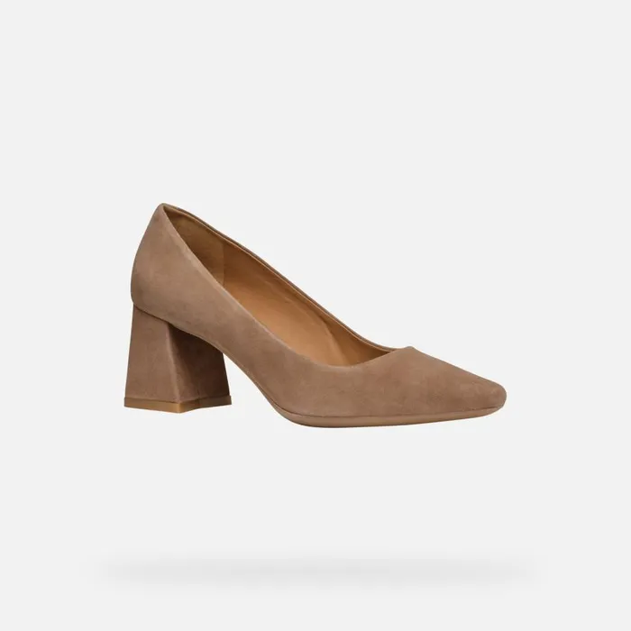 Geox Pumps GISELDA WOMAN Mud Medium Heel Pumps Mud 8211 Woman