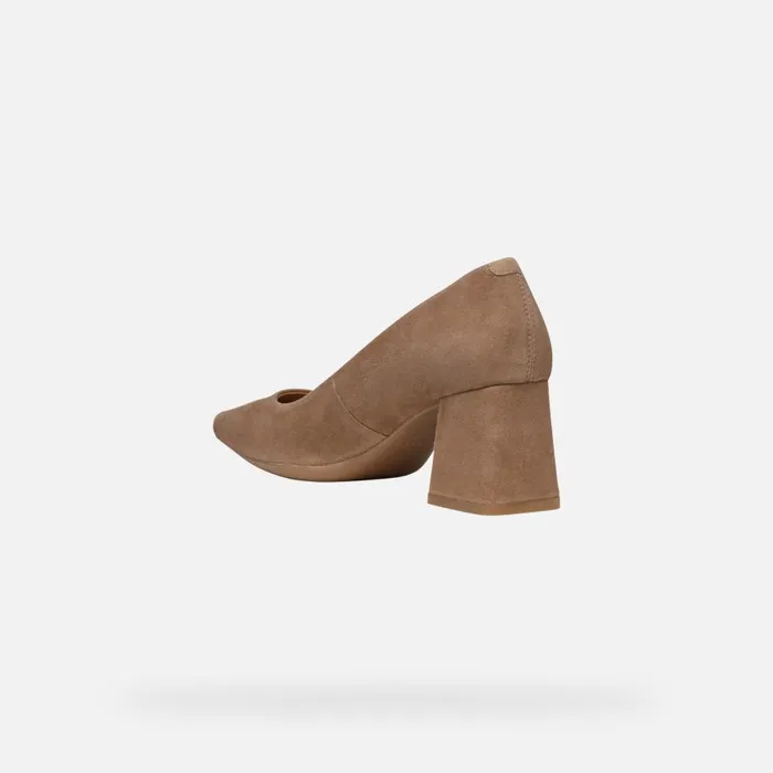 Geox Pumps GISELDA WOMAN Mud Medium Heel Pumps Mud 8211 Woman