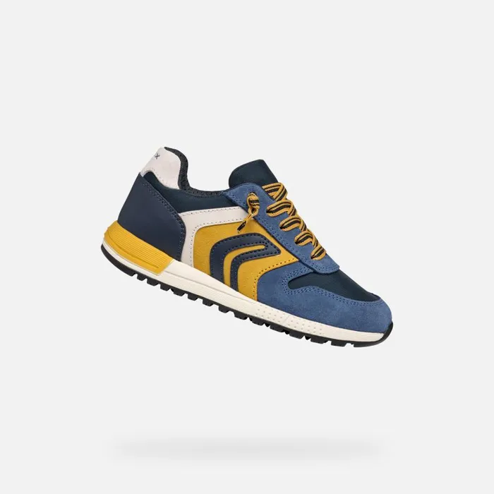 Geox Sneakers ALBEN BOY JeansYellow Low Top Sneakers Jeansyellow 8211 Kids
