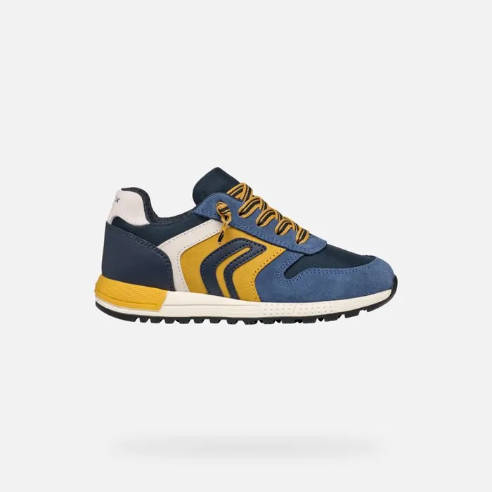 Geox Sneakers ALBEN BOY JeansYellow Low Top Sneakers Jeansyellow 8211 Kids