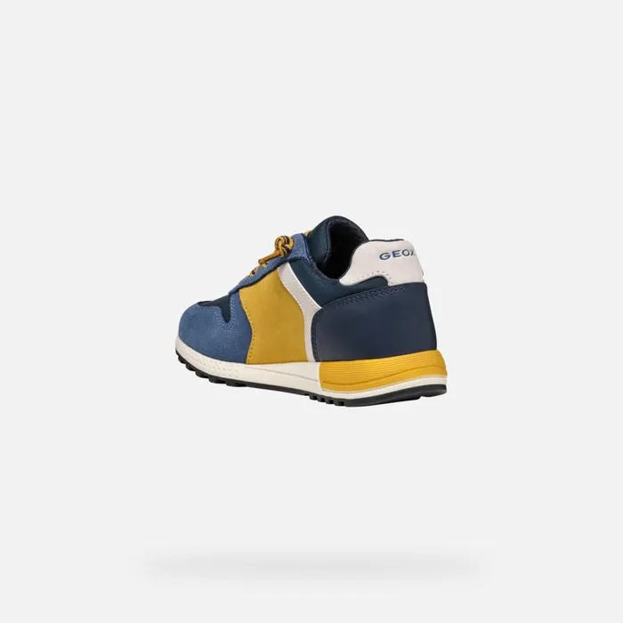 Geox Sneakers ALBEN BOY JeansYellow Low Top Sneakers Jeansyellow 8211 Kids