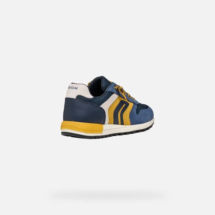 Geox Sneakers ALBEN BOY JeansYellow Low Top Sneakers Jeansyellow 8211 Kids