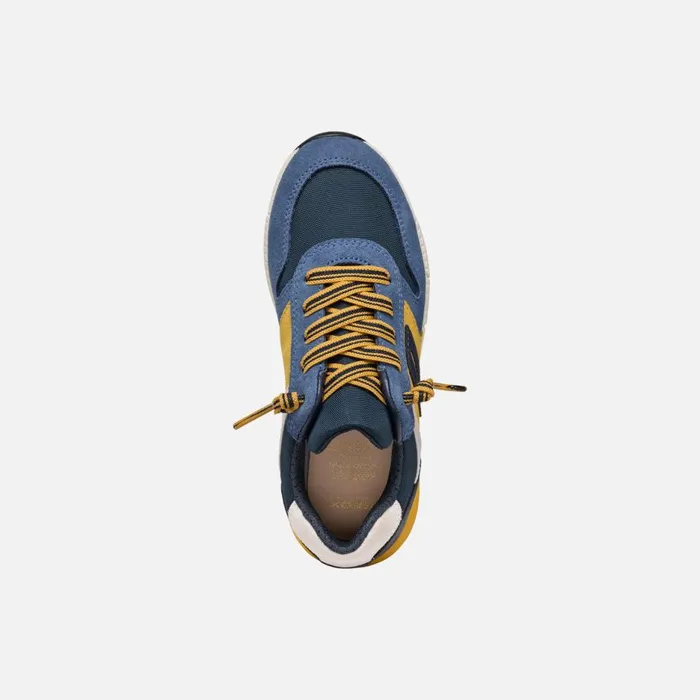 Geox Sneakers ALBEN BOY JeansYellow Low Top Sneakers Jeansyellow 8211 Kids