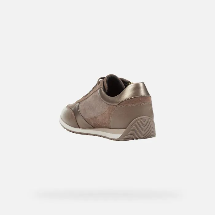 Geox Sneakers CALITHE A Low Top Sneakers Taupe Woman Geox Dark Taupe 8211 Woman