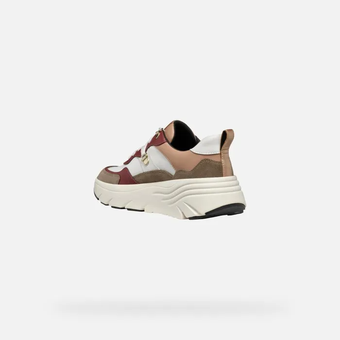 Geox Sneakers DIAMANTA WOMAN TaupeTerracotta Low Top Sneakers Taupeterracotta 8211 Woman