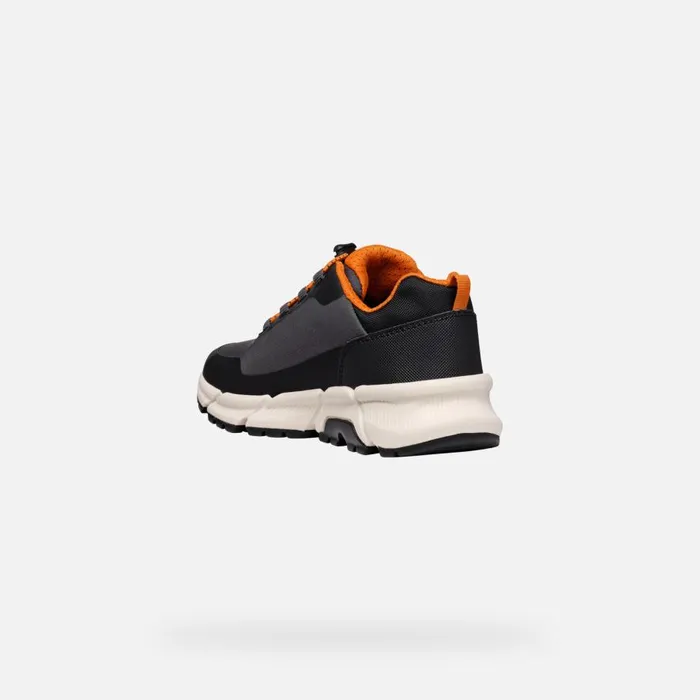 Geox Sneakers FLEXYPER PLUS ABX BOY Dark GreyDark Orange Low Top Sneakers Dark Greydark Orange 8211 Kids