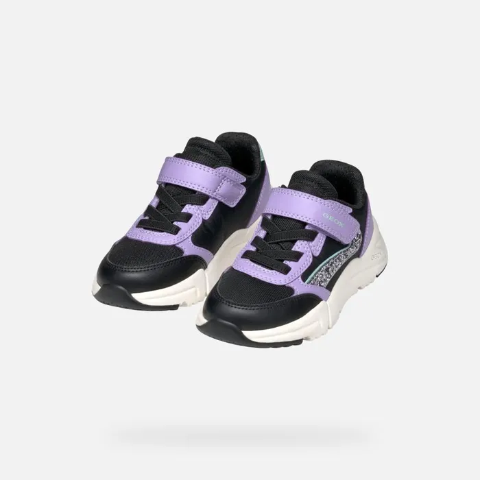 Geox Sneakers LOFTUS GIRL BlackLavender Low Top Sneakers Blacklavender 8211 Kids