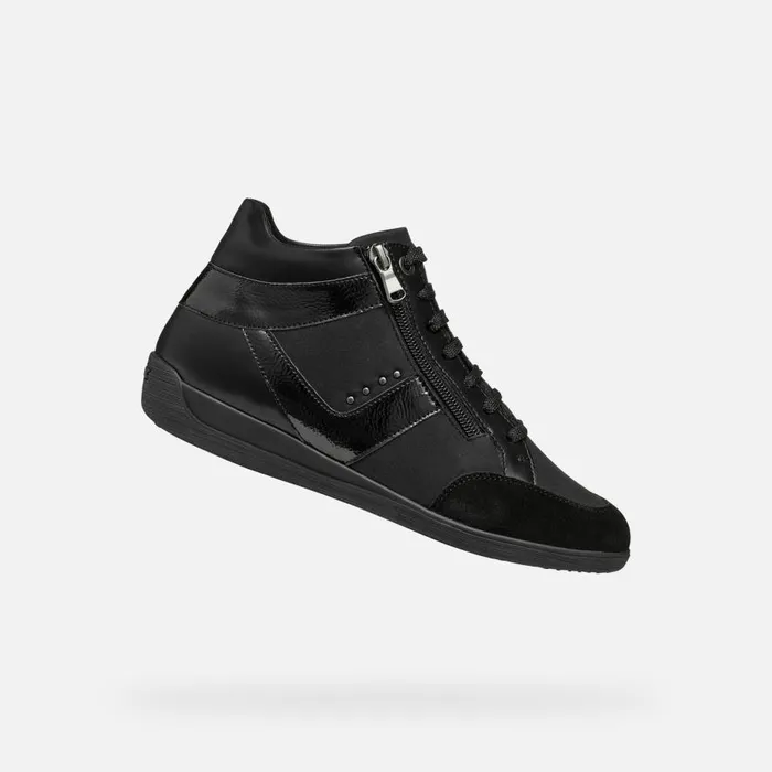 Geox Sneakers MYRIA WOMAN Black High Top Sneakers Black 8211 Woman