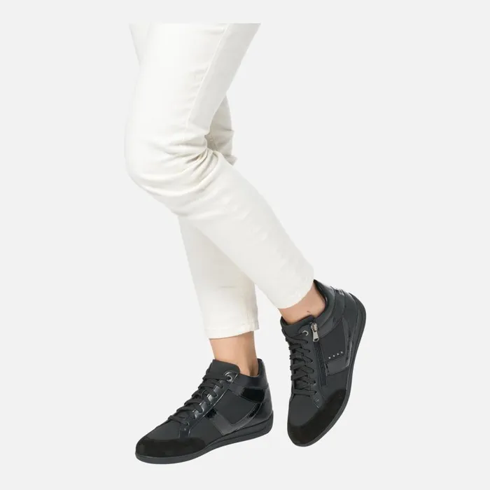 Geox Sneakers MYRIA WOMAN Black High Top Sneakers Black 8211 Woman