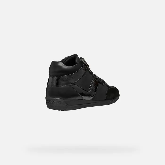 Geox Sneakers MYRIA WOMAN Black High Top Sneakers Black 8211 Woman