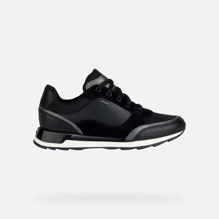 Geox Sneakers NEW ANEKO B ABX B Waterproof Shoes Black Woman Geox Black 8211 Woman