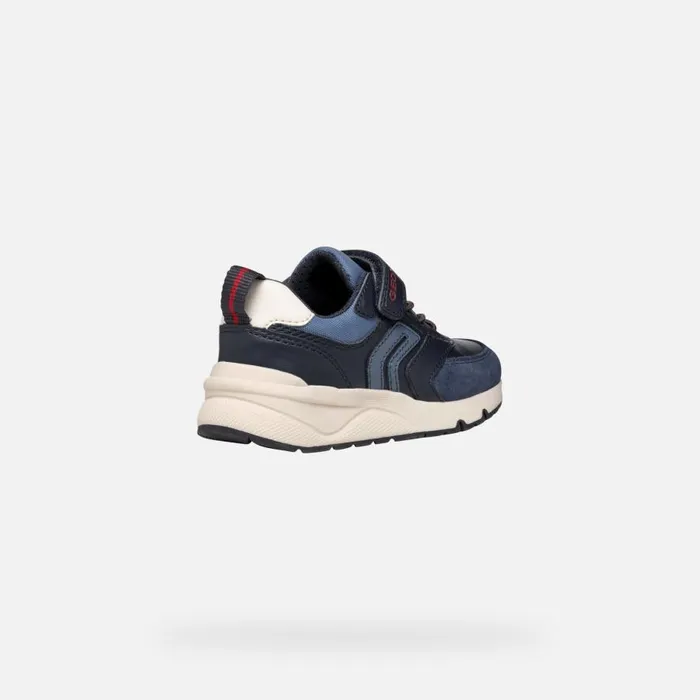 Geox Sneakers ROONER BOY NavyDark Red Low Top Sneakers Navydark Red 8211 Kids