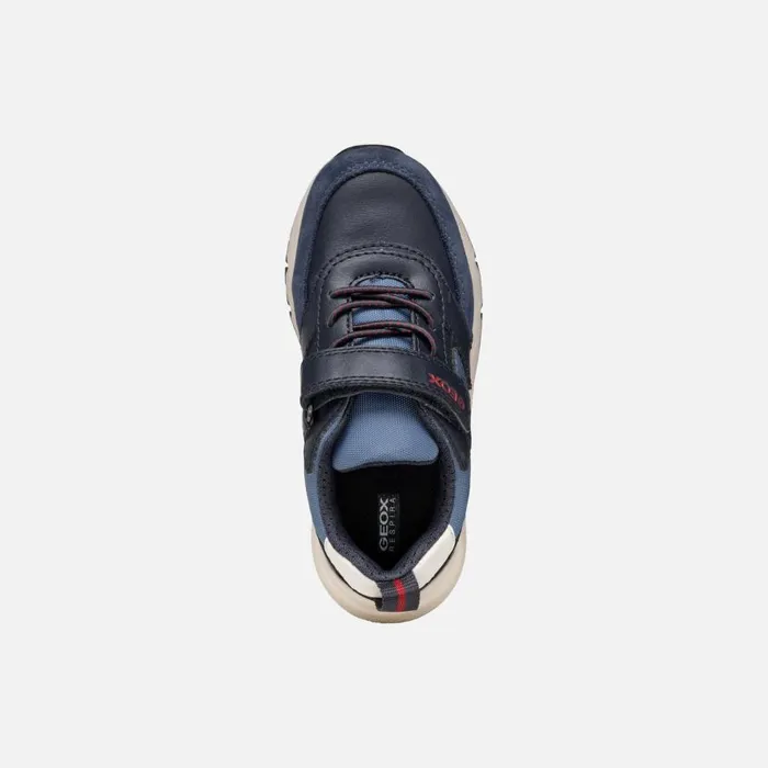 Geox Sneakers ROONER BOY NavyDark Red Low Top Sneakers Navydark Red 8211 Kids