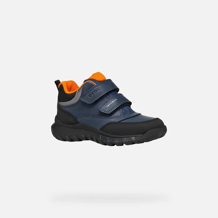 Geox Sneakers SIMBYOS ABX BOY BlueOrange Low Top Sneakers Blueorange 8211 Kids