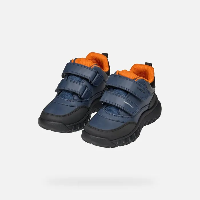 Geox Sneakers SIMBYOS ABX BOY BlueOrange Low Top Sneakers Blueorange 8211 Kids