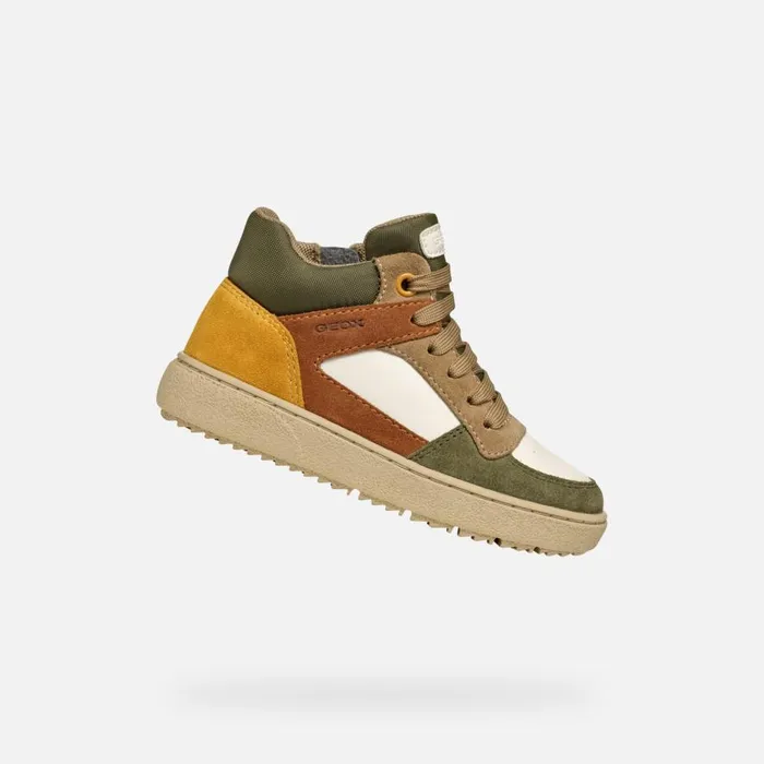 Geox Sneakers THELEVEN BOY Off WhiteDark Green High Top Sneakers Off Whitedark Green 8211 Kids Geox Sneakers THELEVEN BOY Off WhiteDark Green High Top Sneakers Off Whitedark Green 8211 Kids