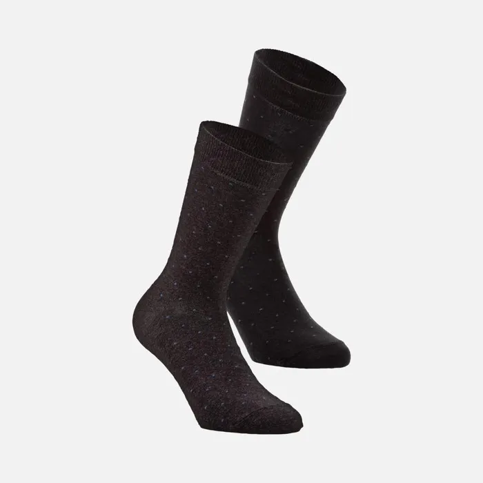 Geox Socks TWOPACK SOCKS MAN Dark Melange GreyBlack Long Socks Dark Melange Greyblack 8211 Man