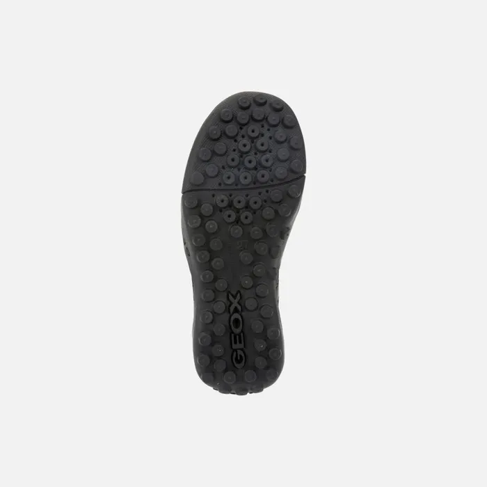 Geox Uniform Shoes WSNAKE MOCASSINO Junior Boy039s Black Leather Loafers Geox Black 8211 Kids