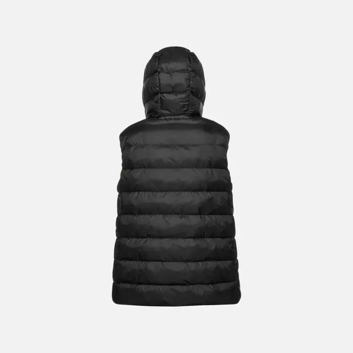 Geox Vests DIAMOND WOMAN Black Sleeveless Black 8211 Woman