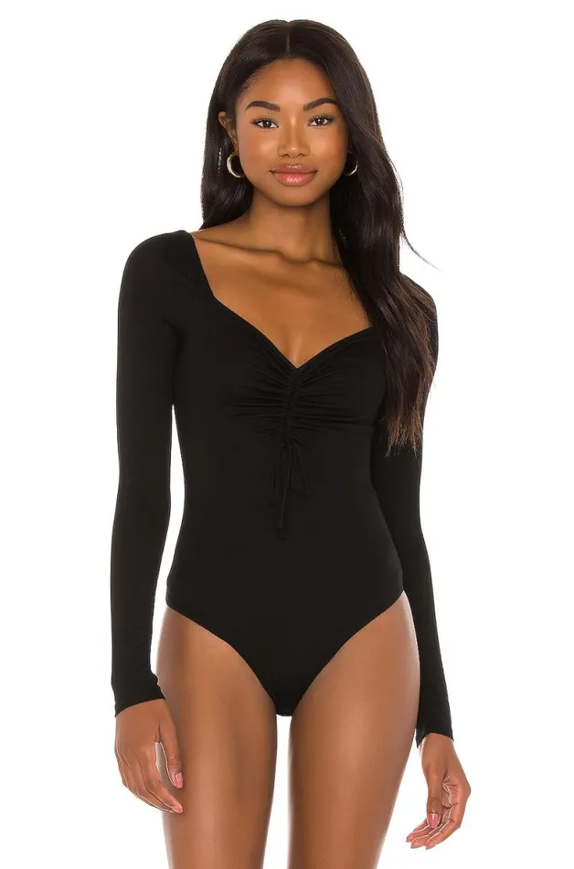 Isabella Bodysuit Black Women Lovers and Friends Tops