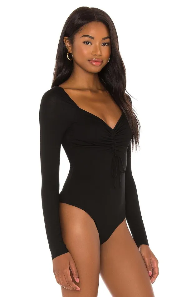 Isabella Bodysuit Black Women Lovers and Friends Tops