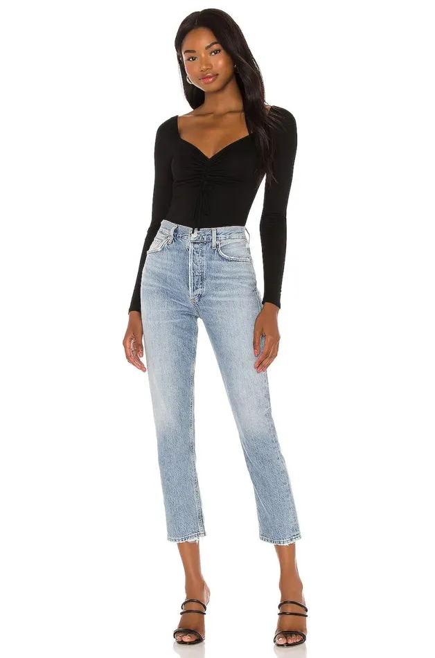 Isabella Bodysuit Black Women Lovers and Friends Tops