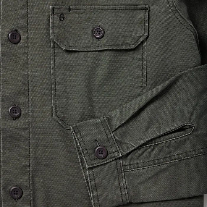 Jackets Men Stetson Stretch Canvas JacShirt Green