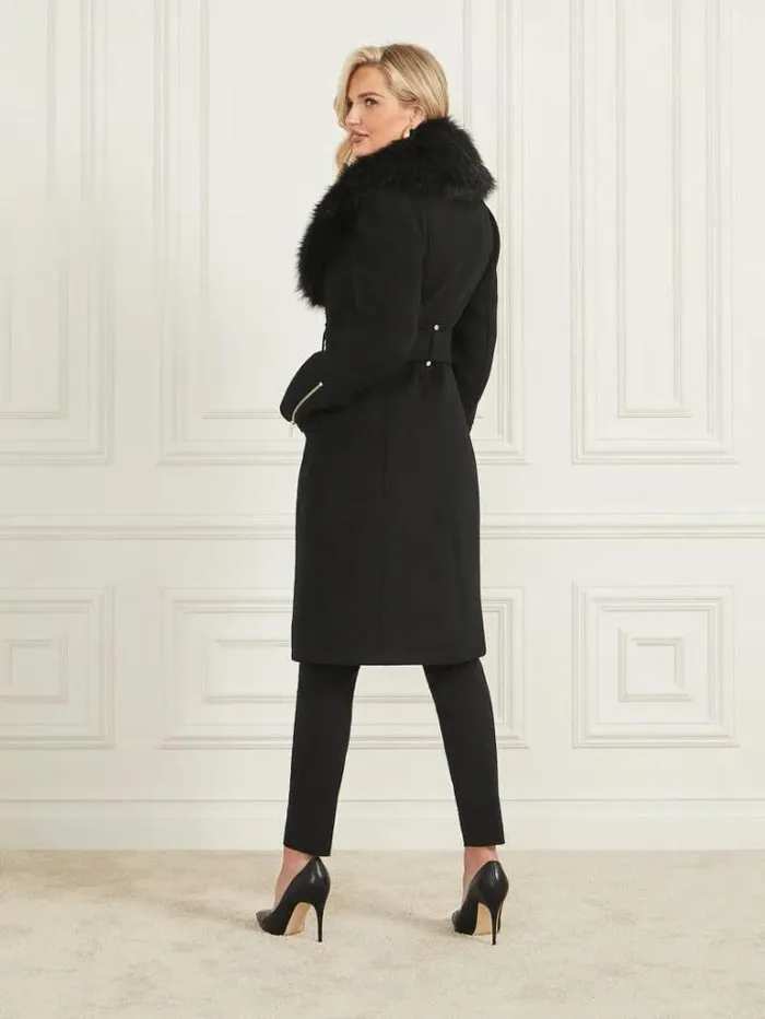 Jackets Women Marciano Alice WoolBlend Coat Black Jackets Women Marciano Alice WoolBlend Coat Black