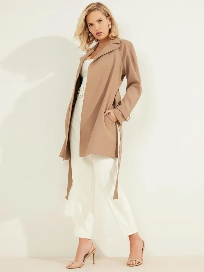 Jackets Women Marciano Austin Wrap Coat Shiitake Brown Jackets Women Marciano Austin Wrap Coat Shiitake Brown