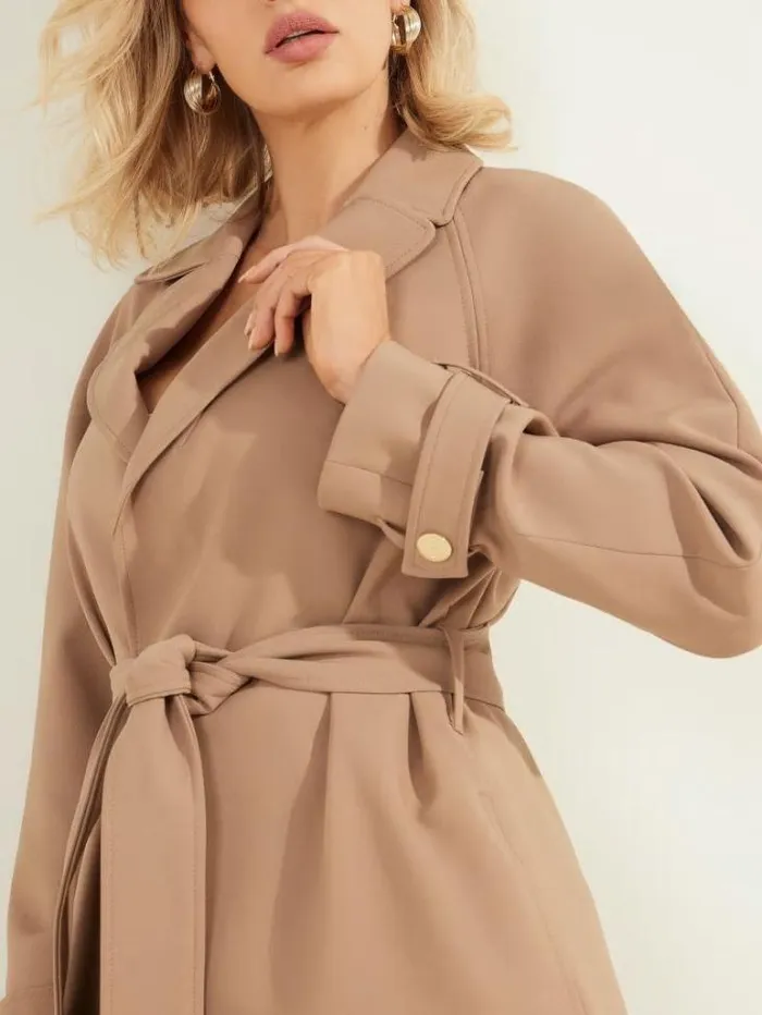 Jackets Women Marciano Austin Wrap Coat Shiitake Brown Jackets Women Marciano Austin Wrap Coat Shiitake Brown