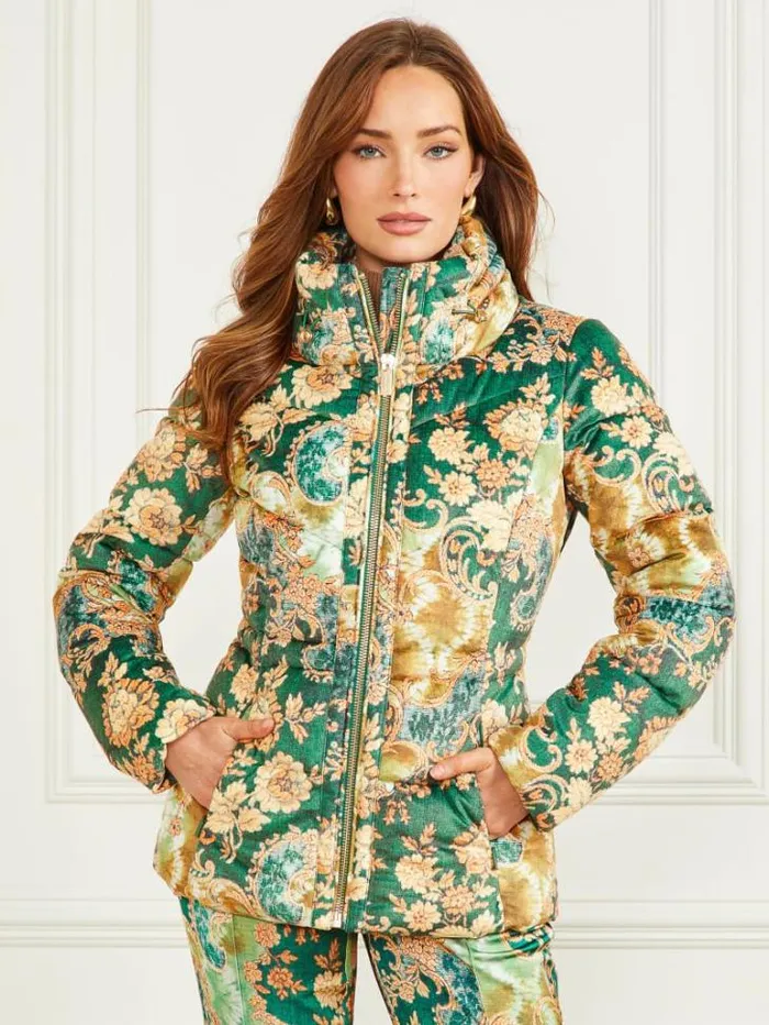 Jackets Women Marciano Katrin Puffer Jacket Heirloom Print