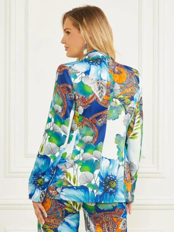 Jackets Women Marciano Lucy Printed Blazer Lucky Charm Print Jackets Women Marciano Lucy Printed Blazer Lucky Charm Print