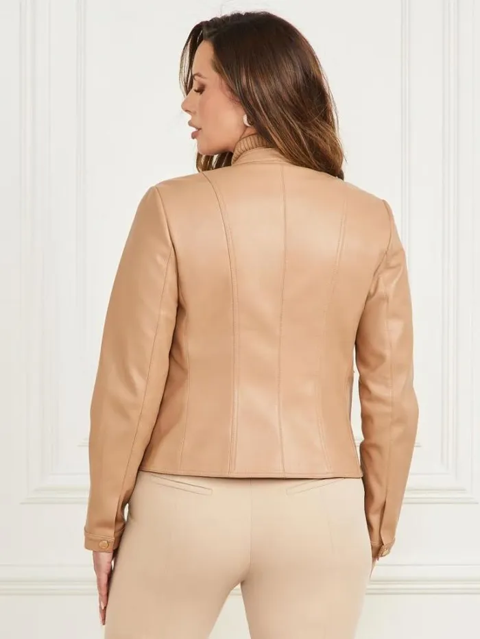 Jackets Women Marciano Monica FauxLeather Moto Jacket Blonde Ambition Jackets Women Marciano Monica FauxLeather Moto Jacket Blonde Ambition
